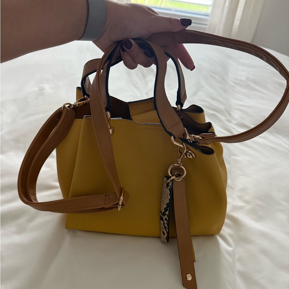 Aldo Mustard Yellow Shoulder Bag